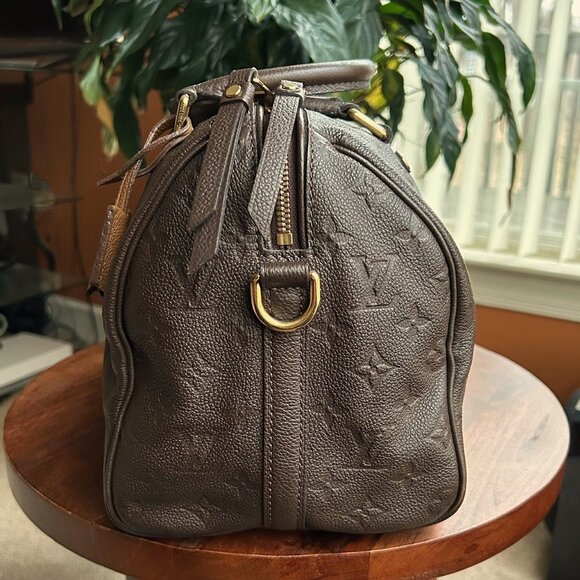 LOUIS VUITTON Empreinte Speedy Bandouliere 30 Brown Terre - Picture 3 of 13